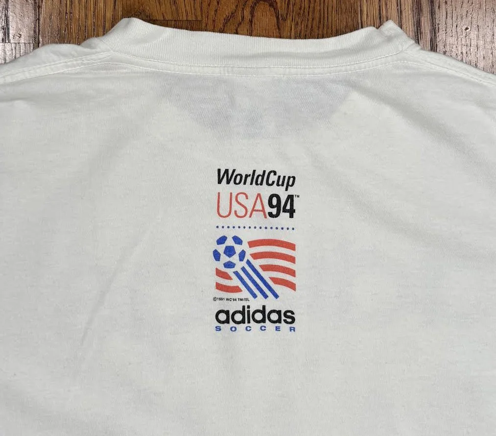 ウェア 00s vintage adidas world cup Tee Vintage Adidas USA Soccer World Cup Graphic T Shirt (Size XL